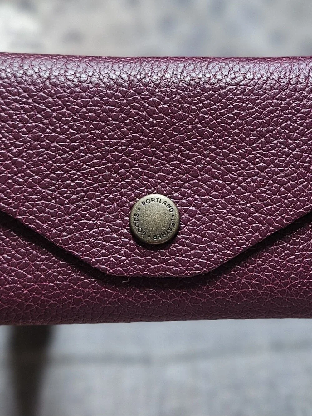 Unicorn Portland Leather Goods Envelope Snap Wallet